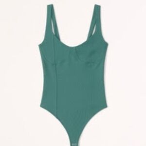 Abercrombie Green Bodysuit M Worn Once